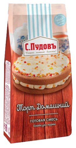 С.Пудовъ Мучная смесь Торт домашний, 0.4 кг (фото modal 1)
