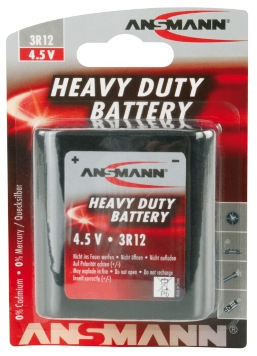 Батарейка ANSMANN Heavy Duty Battery 3R12 (фото modal 2)