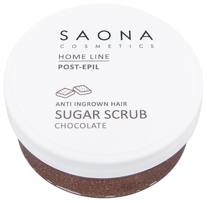 Saona Cosmetics Сахарный скраб шоколадный против вросших волос (фото modal 1)