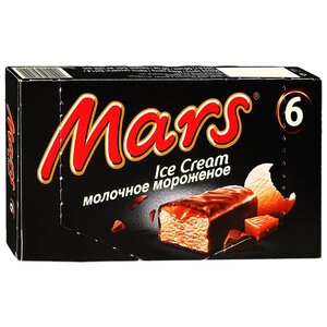 Мороженое Mars молочное с карамелью в шоколадной глазури 6 шт 41,8 г (фото modal nav 1)