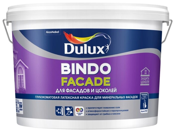 Латексная краска Dulux Bindo Facade (фото modal 2)