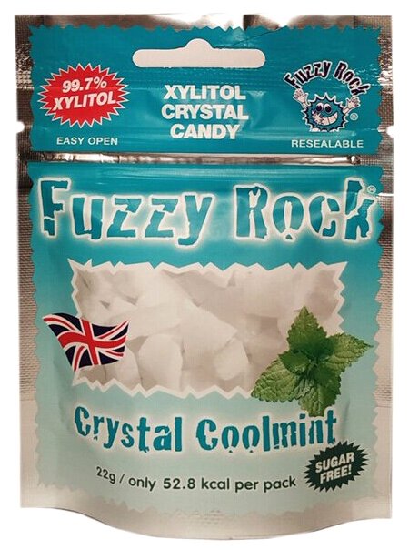 Кристаллы ксилитола Fuzzy Rock Мята 22 г (фото modal 1)