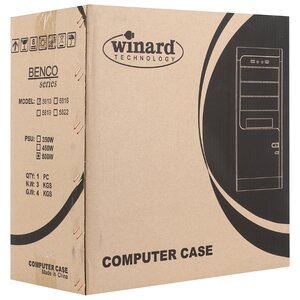 Компьютерный корпус Winard 5813B w/o PSU Black (фото modal nav 7)