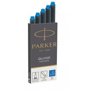 Картридж для перьевой ручки PARKER Quink Z11 Washable (5 шт.) (фото modal nav 1)
