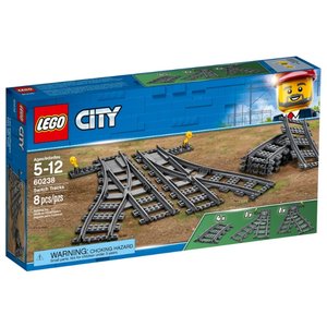 Дополнительные элементы для конструктора LEGO City 60238 Рельсы и стрелки (фото modal nav 1)