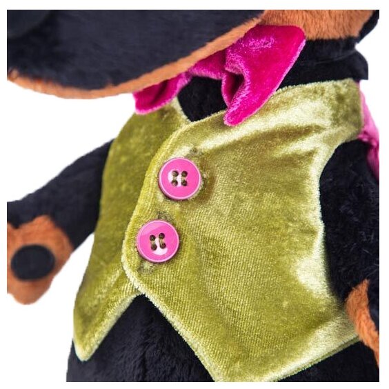 Мягкая игрушка Basik&Co Пёс Ваксон в жилетке 29 см (фото modal 3)
