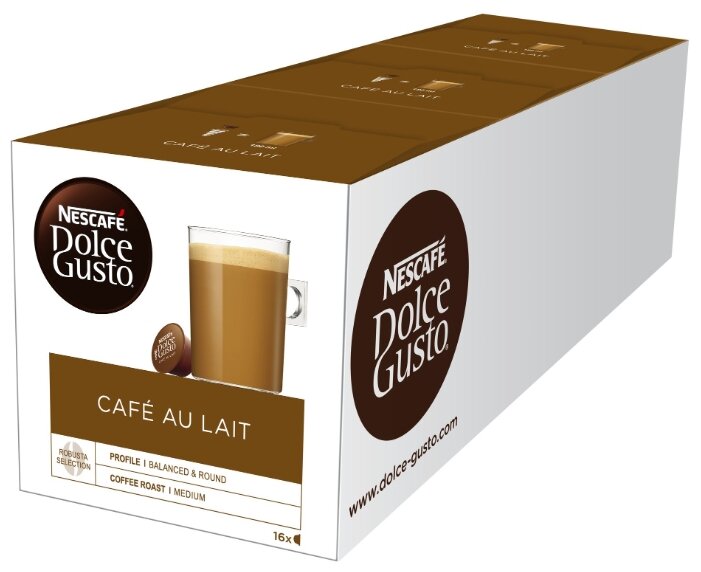 Кофе в капсулах Nescafe Dolce Gusto Cafe Au Lait (48 капс.) (фото modal 1)