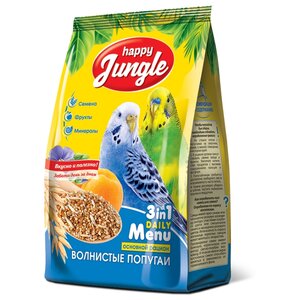Happy Jungle Корм Daily Menu для волнистых попугаев (фото modal nav 1)