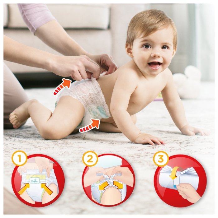 Pampers трусики Pants 3 (6-11 кг) 120 шт. (фото modal 5)