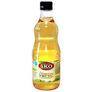 Уксус SKO яблочный 5%, стеклянная бутылка (фото modal nav 1)