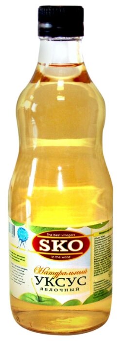 Уксус SKO яблочный 5%, стеклянная бутылка (фото modal 1)