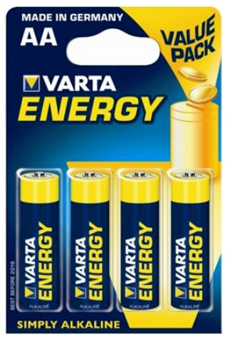 Батарейка AA VARTA 4106 LR6 BL4 Energy (фото modal 1)