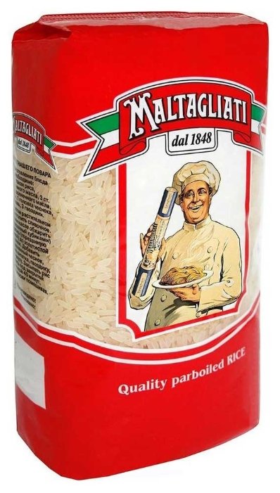 Рис Maltagliati шлифованный пропаренный 900 г (фото modal 1)