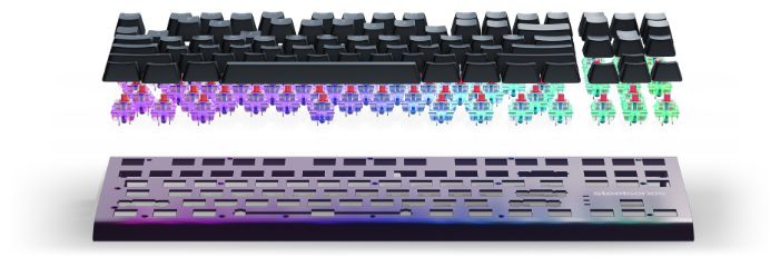 Клавиатура SteelSeries Apex M750 TKL Black USB (фото modal 3)