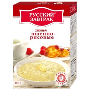 Русский завтрак Хлопья пшенно-рисовые, 400 г (фото modal nav 1)