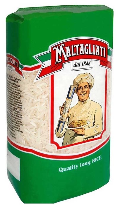 Рис Maltagliati шлифованный длиннозерный 900 г (фото modal 1)