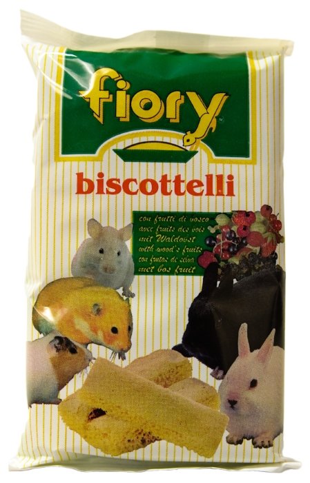 Лакомство для грызунов Fiory Biscottelli с ягодами (фото modal 1)
