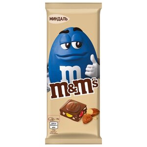 Шоколад M&Ms молочный с миндалем и разноцветным драже (фото modal nav 1)