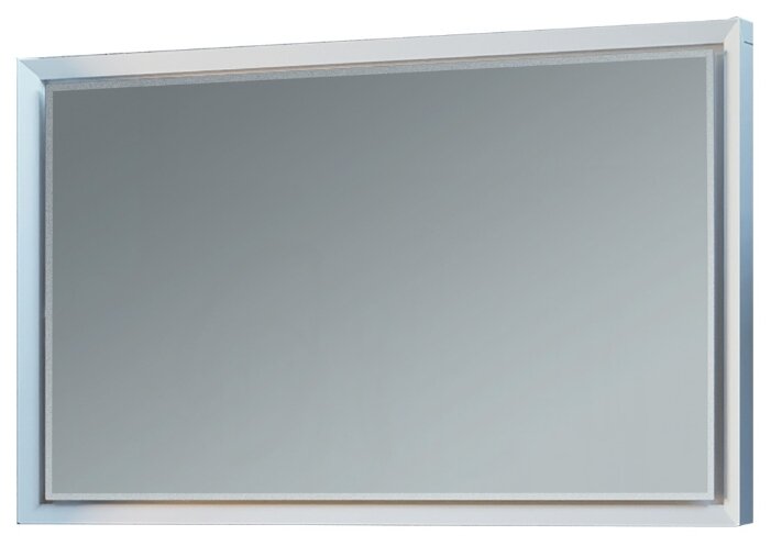 Зеркало Marka One Romb 90 White (90х60) в раме (фото modal 1)