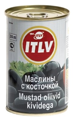 ITLV Маслины с косточкой, жестяная банка 314 мл (фото modal 1)