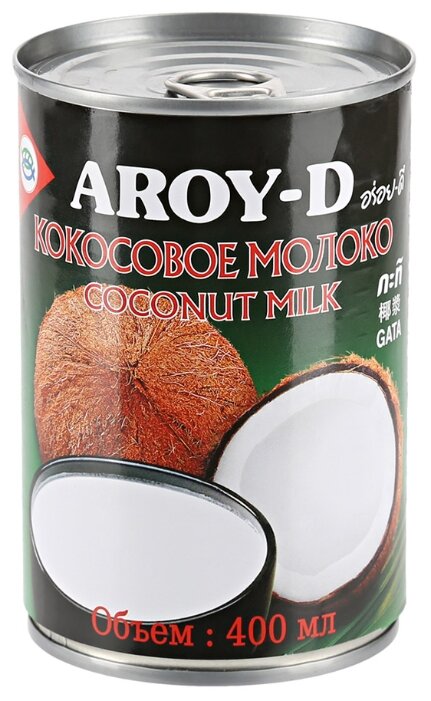 Aroy-D Молоко кокосовое 60%, 400 мл (фото modal 1)