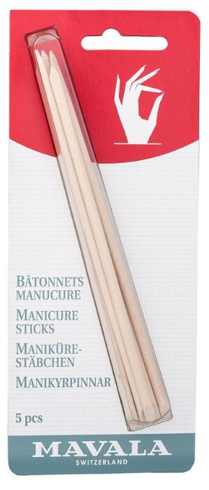Mavala Палочки для маникюра деревянные Manicure Sticks, 5 шт. (фото modal 1)
