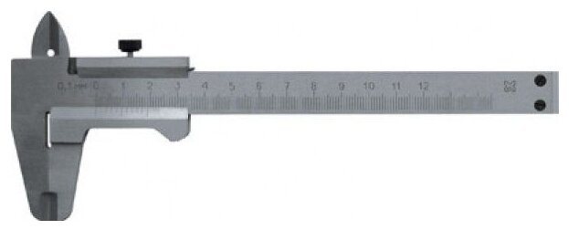 Нониусный штангенциркуль РОС 19825 125 мм, 0.1 мм (фото modal 1)