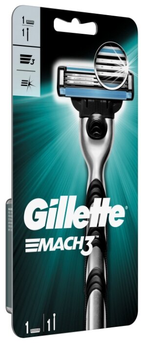 Бритвенный станок Gillette Mach3 (фото modal 3)