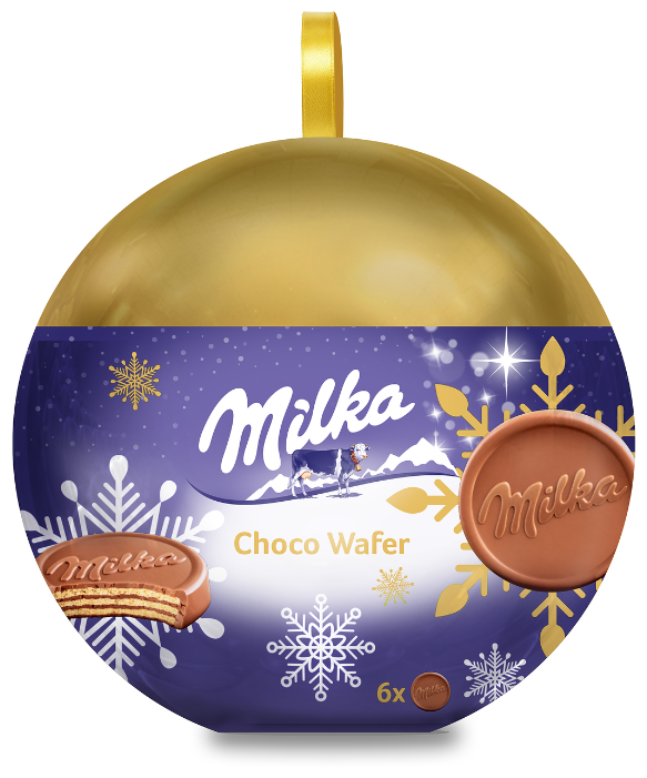 Вафли Milka Choco Wafer Xmas Bubble 180 г (фото modal 2)