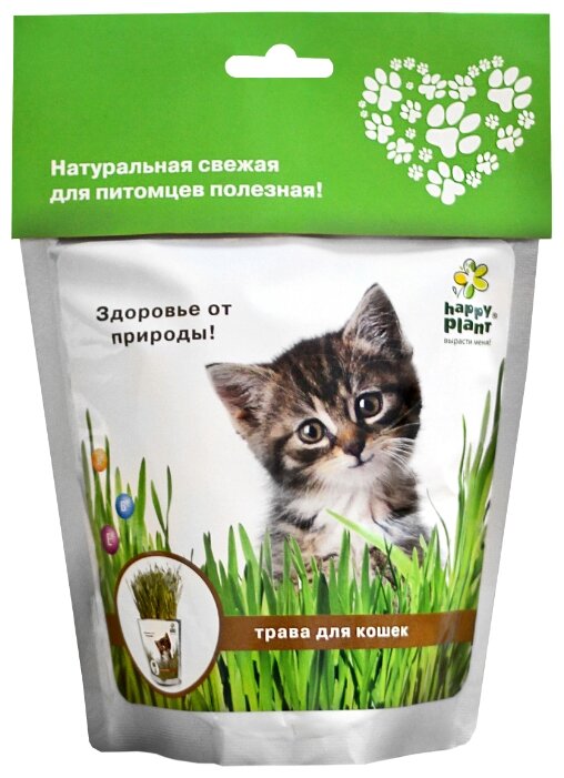 Лакомство для кошек Happy Plant Трава Набор для выращивания (фото modal 2)