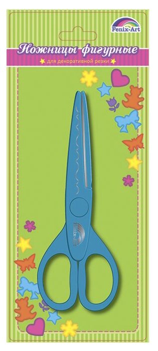 Феникс+ Ножницы фигурные для декоративной резки бумаги (45805), набор из 1 шт. + 2 сменных лезвий (фото modal 1)