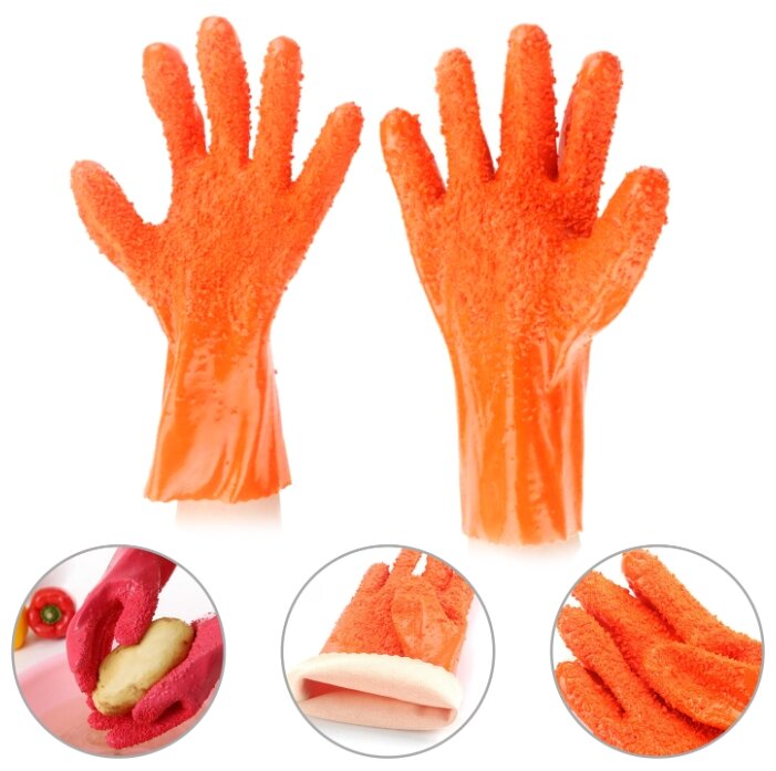 Перчатки FidgetGo для чистки овощей (фото modal 2)