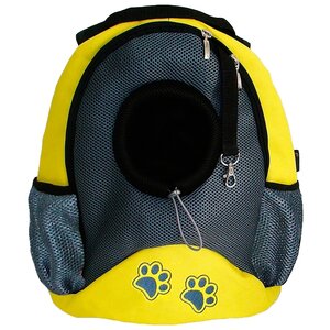 Переноска-рюкзак для кошек и собак Melenni Стандарт Лапы S 30х15х35 см (фото modal nav 1)