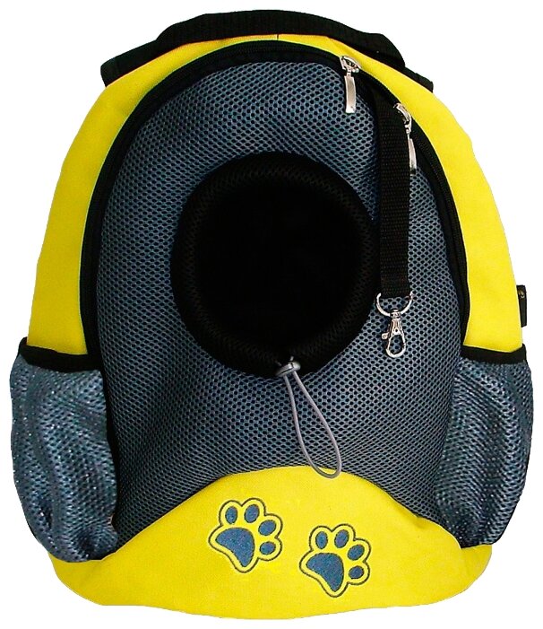 Переноска-рюкзак для кошек и собак Melenni Стандарт Лапы S 30х15х35 см (фото modal 1)