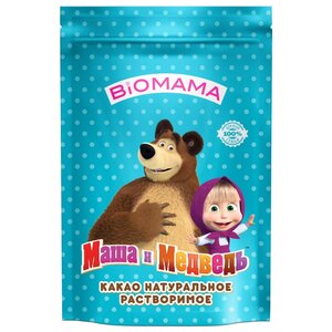 BIOMAMA Маша и Медведь Какао-напиток растворимый, пакет (фото modal nav 1)