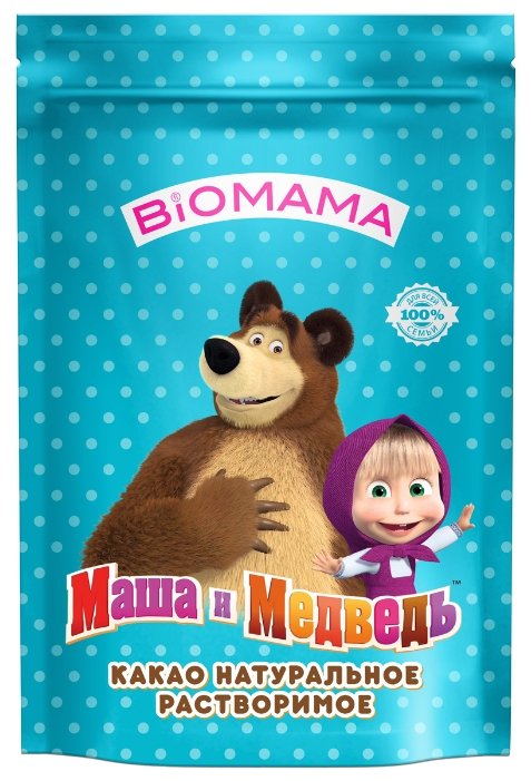 BIOMAMA Маша и Медведь Какао-напиток растворимый, пакет (фото modal 1)