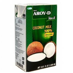 Aroy-D Молоко кокосовое 60%, 1000 мл (фото modal nav 1)