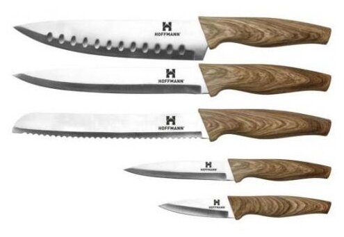 Набор Hoffmann 5 ножей с подставкой (фото modal 2)