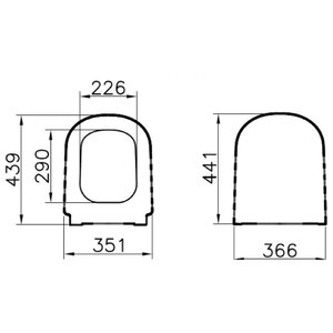 Крышка-сиденье для унитаза VitrA 104-003-009 (фото modal nav 2)