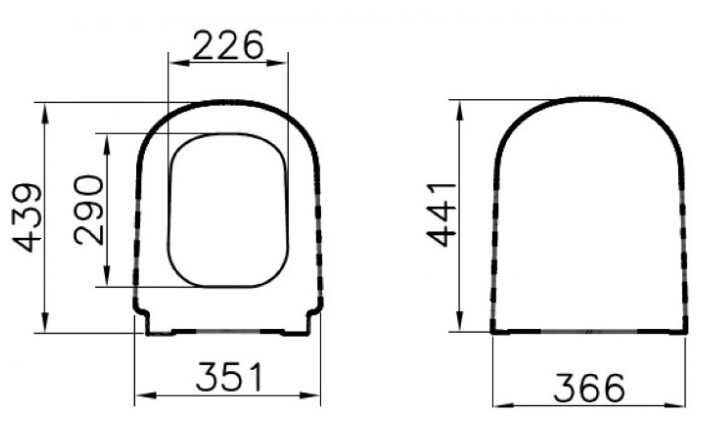 Крышка-сиденье для унитаза VitrA 104-003-009 (фото modal 2)