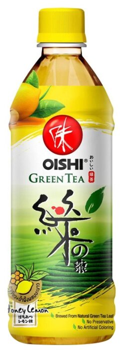 Чай OISHI Зеленый с лимоном и медом, ПЭТ (фото modal 2)