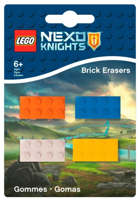 LEGO Набор ластиков Nexo knights 4 шт. (фото modal 1)