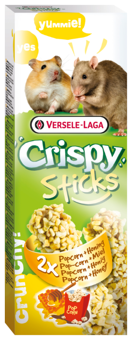 Лакомство для грызунов Versele-Laga Crispy Sticks с попкорном и медом (фото modal 1)