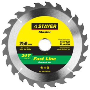 Пильный диск STAYER Fast Line 3680-250-32-24 250х32 мм (фото modal nav 1)