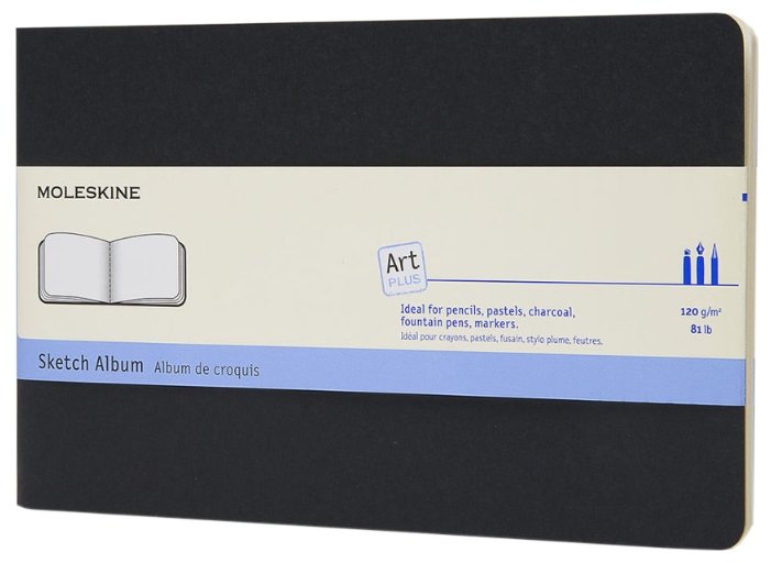 Скетчбук Moleskine Cahier Sketch Album Large 13 х 21 см, 120 г/м², 44 л. (фото modal 1)