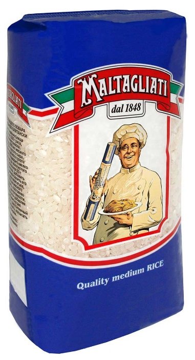 Рис Maltagliati шлифованный круглозерный 900 г (фото modal 1)