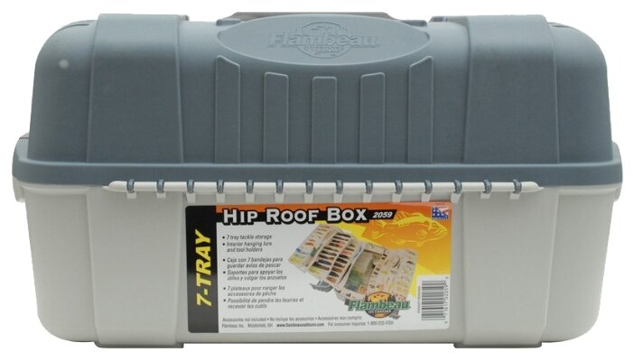 Ящик для рыбалки Flambeau 2059 Tackle System Hip Roof Box 49.9х29.6х27см (фото modal 2)
