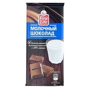 Шоколад Fine Life молочный (фото modal nav 1)