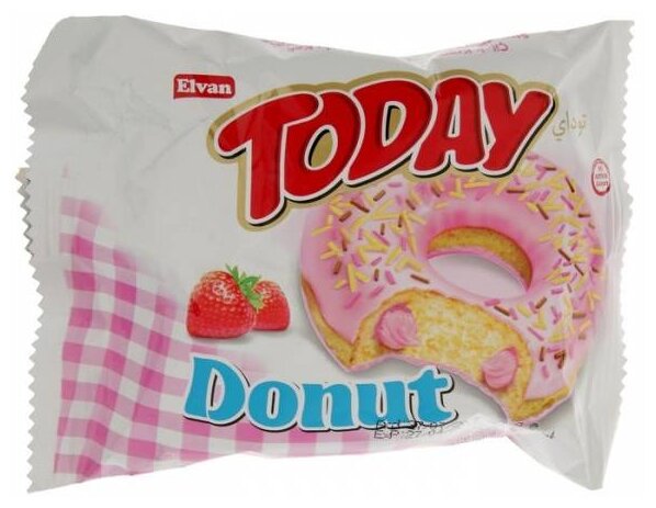 Elvan Пончик Today Donut клубника (фото modal 2)