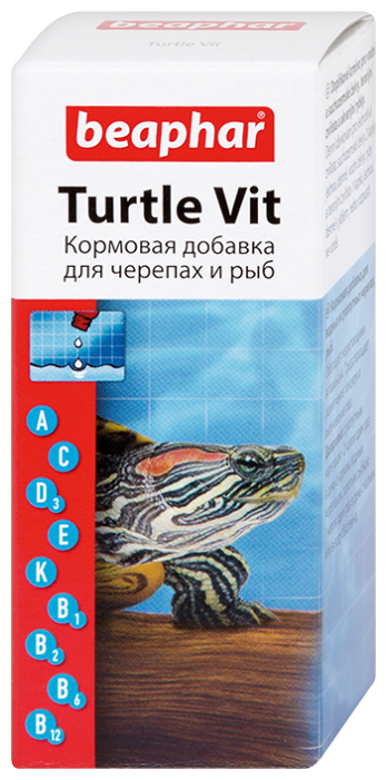 Витамины и добавки Beaphar Turtle vit для рыб, рептилий (фото modal 1)